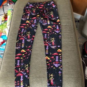 Geometric Colorful Multicolored Lularoe Leggings Pants OS One Size GUC